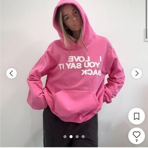 LONELY GHOST “I love you say it back” Hoodie XL